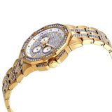 Buy Shop Bulova Crystal Collection Octova White Dial Gold Steel Strap Watch for Men - 98C126 USA Online