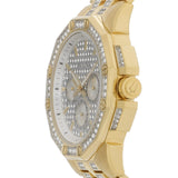 Buy Shop Bulova Crystal Collection Octova White Dial Gold Steel Strap Watch for Men - 98C126 USA Online