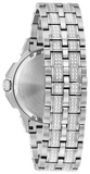 Buy Shop Bulova Crystal Collection Pave Silver Dial with Crystals Silver Steel Strap Watch for Men - 96C134 USA Online