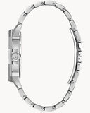 Buy Shop Bulova Crystal Collection Pave Silver Dial with Crystals Silver Steel Strap Watch for Men - 96C134 USA Online