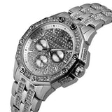 Buy Shop Bulova Crystal Collection Pave Silver Dial with Crystals Silver Steel Strap Watch for Men - 96C134 USA Online