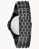 Buy Shop Bulova Crystal Collection Phantom Black Dial Black Steel Strap Watch for Men - 98A240 USA Online