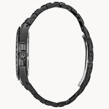 Buy Shop Bulova Crystal Collection Phantom Black Dial Black Steel Strap Watch for Men - 98A240 USA Online