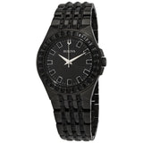 Buy Shop Bulova Crystal Collection Phantom Black Dial Black Steel Strap Watch for Men - 98A240 USA Online
