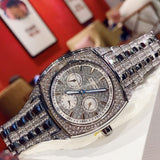 Buy Shop Bulova Crystal Collection Phantom Silver Dial Silver Steel Strap Watch for Men - 96C002 USA Online