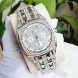 Buy Shop Bulova Crystal Collection Phantom Silver Dial Silver Steel Strap Watch for Men - 96C002 USA Online