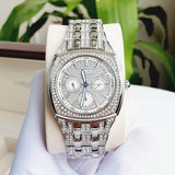 Buy Shop Bulova Crystal Collection Phantom Silver Dial Silver Steel Strap Watch for Men - 96C002 USA Online
