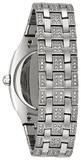 Buy Shop Bulova Crystal Collection Phantom Silver Dial Silver Steel Strap Watch for Men - 96C002 USA Online