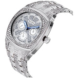 Buy Shop Bulova Crystal Collection Phantom Silver Dial Silver Steel Strap Watch for Men - 96C002 USA Online