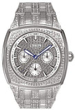 Buy Shop Bulova Crystal Collection Phantom Silver Dial Silver Steel Strap Watch for Men - 96C002 USA Online