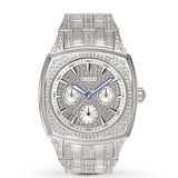 Buy Shop Bulova Crystal Collection Phantom Silver Dial Silver Steel Strap Watch for Men - 96C002 USA Online