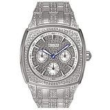 Buy Shop Bulova Crystal Collection Phantom Silver Dial Silver Steel Strap Watch for Men - 96C002 USA Online