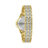 Buy Shop Bulova Crystal Collection Silver Crystal Dial Gold Steel Strap Watch for Women - 98L228 USA Online