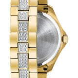 Buy Shop Bulova Crystal Collection Silver Crystal Dial Gold Steel Strap Watch for Women - 98L228 USA Online