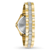 Buy Shop Bulova Crystal Collection Silver Crystal Dial Gold Steel Strap Watch for Women - 98L228 USA Online