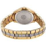 Buy Shop Bulova Crystal Collection Silver Crystal Dial Gold Steel Strap Watch for Women - 98L228 USA Online