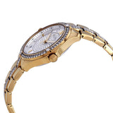 Buy Shop Bulova Crystal Collection Silver Crystal Dial Gold Steel Strap Watch for Women - 98L228 USA Online
