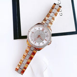 Buy Shop Bulova Crystal Collection Silver Dial Rose Gold Steel Strap Watch for Women - 98L229 USA Online