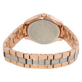 Buy Shop Bulova Crystal Collection Silver Dial Rose Gold Steel Strap Watch for Women - 98L229 USA Online