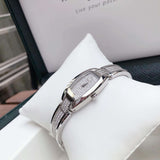 Buy Shop Bulova Crystal Collection Silver Dial Silver Steel Strap Watch for Women - 96L235 USA Online