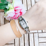 Buy Shop Bulova Crystal Collection Silver Dial Silver Steel Strap Watch for Women - 96L235 USA Online