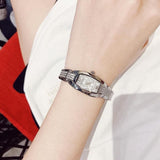 Buy Shop Bulova Crystal Collection Silver Dial Silver Steel Strap Watch for Women - 96L235 USA Online