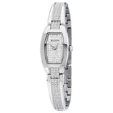 Buy Shop Bulova Crystal Collection Silver Dial Silver Steel Strap Watch for Women - 96L235 USA Online