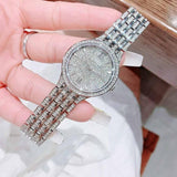 Buy Shop Bulova Crystal Collection Silver Dial Silver Steel Strap Watch for Women - 96L243 USA Online