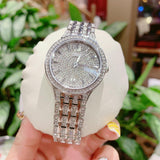 Buy Shop Bulova Crystal Collection Silver Dial Silver Steel Strap Watch for Women - 96L243 USA Online