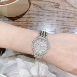 Buy Shop Bulova Crystal Collection Silver Dial Silver Steel Strap Watch for Women - 96L243 USA Online
