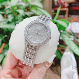 Buy Shop Bulova Crystal Collection Silver Dial Silver Steel Strap Watch for Women - 96L243 USA Online