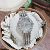 Buy Shop Bulova Crystal Collection Silver Dial Silver Steel Strap Watch for Women - 96L243 USA Online