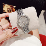 Buy Shop Bulova Crystal Collection Silver Dial Silver Steel Strap Watch for Women - 96L243 USA Online