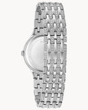 Buy Shop Bulova Crystal Collection Silver Dial Silver Steel Strap Watch for Women - 96L243 USA Online