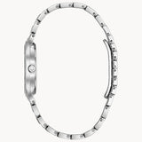 Buy Shop Bulova Crystal Collection Silver Dial Silver Steel Strap Watch for Women - 96L243 USA Online