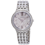 Buy Shop Bulova Crystal Collection Silver Dial Silver Steel Strap Watch for Women - 96L243 USA Online