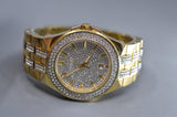 Buy Shop Bulova Crystal Collection Silver Dial Two Tone Steel Strap Watch for Men - 98K102 USA Online