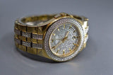Buy Shop Bulova Crystal Collection Silver Dial Two Tone Steel Strap Watch for Men - 98K102 USA Online