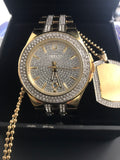 Buy Shop Bulova Crystal Collection Silver Dial Two Tone Steel Strap Watch for Men - 98K102 USA Online