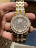 Buy Shop Bulova Crystal Collection Silver Dial Two Tone Steel Strap Watch for Men - 98K102 USA Online