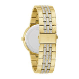 Buy Shop Bulova Crystal Collection Silver Dial Two Tone Steel Strap Watch for Men - 98K102 USA Online