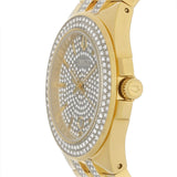 Buy Shop Bulova Crystal Collection Silver Dial Two Tone Steel Strap Watch for Men - 98K102 USA Online