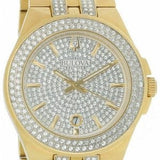 Buy Shop Bulova Crystal Collection Silver Dial Two Tone Steel Strap Watch for Men - 98K102 USA Online