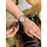 Buy Shop Bulova Crystal Collection Silver Dial Two Tone Steel Strap Watch for Women - 98N100 USA Online
