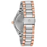 Buy Shop Bulova Crystal Collection Silver Dial Two Tone Steel Strap Watch for Women - 98N100 USA Online