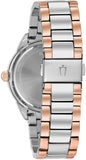 Buy Shop Bulova Crystal Collection Silver Dial Two Tone Steel Strap Watch for Women - 98N100 USA Online