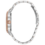 Buy Shop Bulova Crystal Collection Silver Dial Two Tone Steel Strap Watch for Women - 98N100 USA Online
