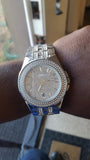 Buy Shop Bulova Crystal Pave Silver Dial Silver Steel Strap Watch for Men - 96B235 USA Online