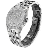 Buy Shop Bulova Crystal Pave Silver Dial Silver Steel Strap Watch for Men - 96B235 USA Online