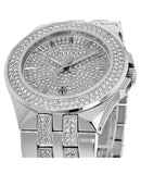 Buy Shop Bulova Crystal Pave Silver Dial Silver Steel Strap Watch for Men - 96B235 USA Online